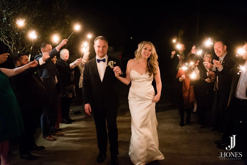 Wedding guests celebration